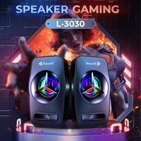 Gambar Kisonli - USB power 2.0 Komputer laptop multimedia Speaker Bass With Led L3030 dari Kisonli undefined 3 Tokopedia