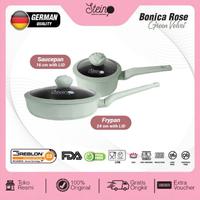Gambar STEINCOOKWARE Bonica Rose Set 2 in 1 panci set Granite ROSE Series - violet twist dari Toko Pusat Perabot undefined 2 Tokopedia