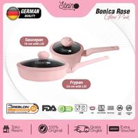 Gambar STEINCOOKWARE Bonica Rose Set 2 in 1 panci set Granite ROSE Series - violet twist dari Toko Pusat Perabot undefined 4 Tokopedia