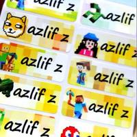 Gambar Label nama anti air stiker waterproof Minecraft MINE CRAFT - L isi 16pcs dari Linkz Label undefined 1 Tokopedia