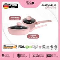 Gambar STEINCOOKWARE Bonica Rose Set 2 in 1 panci set Granite ROSE Series - violet twist dari Toko Pusat Perabot undefined 1 Tokopedia