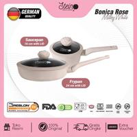 Gambar STEINCOOKWARE Bonica Rose Set 2 in 1 panci set Granite ROSE Series - violet twist dari Toko Pusat Perabot undefined 3 Tokopedia