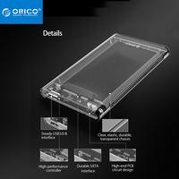 Gambar ORICO HDD SSD Casing Enclosure 2.5 USB Micro B 3.0 Transparent dari Finextra undefined 3 Tokopedia