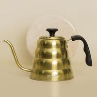 Gambar Gooseneck Kettle 1200ml Black with Thermometer Teko 1.2 Liter Teflon - Gold dari Conalli undefined 3 Tokopedia
