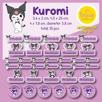 Gambar Sticker label nama anak waterproof Kuromi dari Cutie Trixie undefined 1 Tokopedia