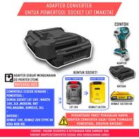 Gambar Adapter Baterai Dewalt 18/20V U/Tools LXT 18V (Makita), 3DPrint ABS - Full Hitam dari Wooden Corners Id undefined 1 Tokopedia
