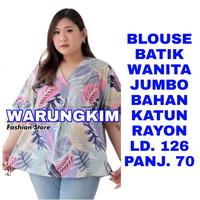 Gambar WK BLOUSE BATIK MODRRN WANITA JUMBO LD. 126 BAJU ATASAN MODEL TERBARU dari warungkim undefined 1 Tokopedia