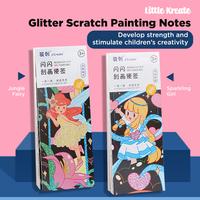 Gambar Rainbow Scratch Art Card / Buku Gambar Sketch & Scratch Note Book - Plain Set 50lbr dari Little Kreate undefined 4 Tokopedia