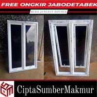 Gambar Jendela Aluminium 100x120cm (2 Daun) - Putih, Sliding dari CiptaSumberMakmur undefined 1 Tokopedia