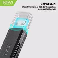 Gambar Robot CR102 USB 3.0 Cap Design With 2 Slot Card Reader Black dari SelZAstore undefined 4 Tokopedia