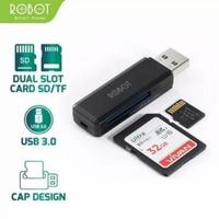 Gambar Robot CR102 USB 3.0 Cap Design With 2 Slot Card Reader Black dari SelZAstore undefined 1 Tokopedia