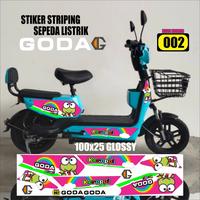 Gambar Stiker Striping Sepeda Listrik GODA Variasi QSA002 KEROPPI Doff/Glossy - 001 GLOSSY, QUANTAC LENTUR dari Queen Digital Print undefined 3 Tokopedia
