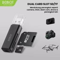 Gambar Robot CR102 USB 3.0 Cap Design With 2 Slot Card Reader Black dari SelZAstore undefined 2 Tokopedia