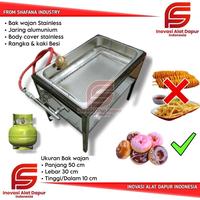 Gambar deep fryer / penggorengan donat / gas deep fryer 50x30 - Deepfryer Donat, 1 Jaring dari From Shafana Industry undefined 1 Tokopedia