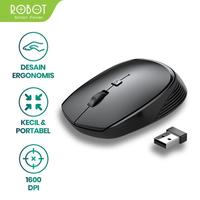 Gambar Mouse Wireless ROBOT M205 2.4G 1600DPI Receiver USB untuk PC Laptop dari Ivoire Concept Store undefined 3 Tokopedia