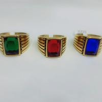 Gambar CINCIN BATU WARNA TITANIUM ASLI ANTI KARAT - hitambatubiru, 9 dari Aprilia Fashion Shop undefined 1 Tokopedia