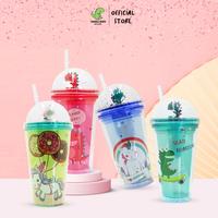 Gambar Wakakids Gelas Tumbler Cup Glitter Unicorn Botol Minum Aesthetic Lucu - Pink Dino dari Wakakids undefined 1 Tokopedia