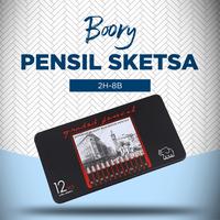 Gambar Pensil Gambar Sketsa Profesional Set Isi 12 Pcs 2H-8B - Graded Pencils dari Boory undefined 1 Tokopedia
