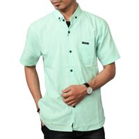 Gambar Kemeja Polos Lengan Pendek Pria Dewasa - Biru Muda, XL dari Zerofive_id undefined 4 Tokopedia