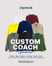 Gambar JAKET COACH CUSTOM SATUAN | JACKET PARASUT SABLON | JAKET WATERPROOF - Logo, M dari ifprintid custom sablon undefined 1 Tokopedia