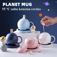 Gambar Mug Gelas Cangkir listrik induksi Hangat Suhu Air Kopi susu Astronot - Putih dari Lbagstoremall undefined 3 Tokopedia
