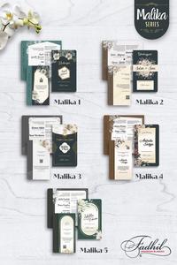 Gambar Blangko Undangan Pernikahan FADHIL MALIKA-04  Harga Murah cantik dari Toko Bintang Kasih undefined 2 Tokopedia