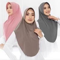 Gambar HIJAB BERGO INSTAN JERSEY OVAL \KERUDUNG BERGO JERSEY OVAL Panjang Muslim - COKSU dari Gumaisha store_NEW undefined 3 Tokopedia