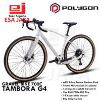 Gambar Polygon Tambora G4 White Sepeda Gravel Bike 700c 10 Speed Original - S dari Esa Jaya Official undefined 4 Tokopedia