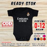Gambar Baju Bola Bayi Baby Romper bayi Baby Jumper bayi Real Madrid Putih new - Putih-Gold, Size S dari Custom.Aja.Yuk undefined 2 Tokopedia