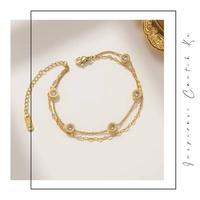 Gambar Gelang Kaki Wanita Titanium Stenlis Asli Anti Karat Original 2 Layer dari Kilau ID undefined 1 Tokopedia