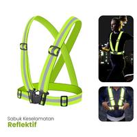 Gambar Sabuk Strap Rompi Reflektif Pemantul Cahaya Lampu Pengaman Malam Hari dari Cacto Lindo Store undefined 2 Tokopedia
