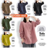 Gambar Blouse Linen Premium Lengan Karet Model Terkini Busui Supra Blouse - cream, L dari Edelweishop undefined 1 Tokopedia