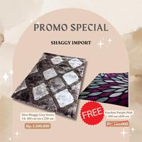 Gambar KARPET SHAGGY CANTIK ALICE SHAGGY PATTERN RUG 160x230 - PROMO FREE - Brown dari Martha Karpet Indonesia undefined 2 Tokopedia