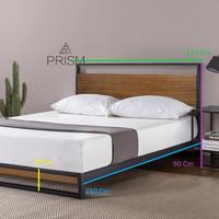 Gambar Dipan Besi Tempat Tidur Minimalis Sandaran Divan Variasi Kamar DB-03 - 180x200 dari Prismwood undefined 2 Tokopedia