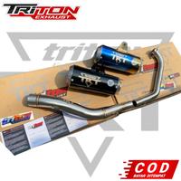 Gambar Knalpot CBR 150R CB150R R15V3 R15V2 GSX150R Ninja 250Sl Mono TRITON - black, R15 V2 dari BMB Knalpot Original undefined 1 Tokopedia