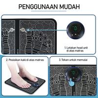 Gambar EMS Foot Massager theraphy Alat Pijat Refleksi terapi nyeri Kaki - Charger USB dari murahunik undefined 4 Tokopedia