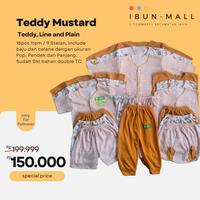 Gambar IBUN MALL - STELAN BAYI NEWBORN LENGKAP I MOTIF LUCU I BUY 1 GET 1 FRE - BIRU PASTEL, TEDDY MUSTARD dari Ibun Mall undefined 5 Tokopedia