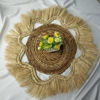 Gambar Walldecor Placemat/ Hiasan Dinding Anyaman Etnik Wall Basket/Wall art - Model I dari Timandco undefined 5 Tokopedia