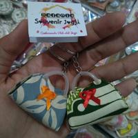 Gambar 10 pcs Gantungan Kunci Batik Tas Mini khas Jogja Handmade Terbatas dari Rafania Souvenir Jogja undefined 3 Tokopedia