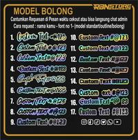 Gambar Stiker Nama Tulisan Warna Solid Dan Hologram Untuk Motor Mobil - 6X30, HOLOGRAM dari Rbn Store Sticker undefined 4 Tokopedia
