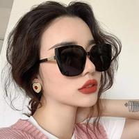 Gambar PL-H011 Kacamata Hitam Wanita/Pria INS Fashion Oversized Square - Black dari Aloy Alita Shop_NEW undefined 2 Tokopedia