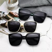 Gambar PL-H011 Kacamata Hitam Wanita/Pria INS Fashion Oversized Square - Black dari Aloy Alita Shop_NEW undefined 3 Tokopedia