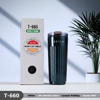 Gambar Mug tumbler T-660 Stainless Steel SUS304 Thermos Mug Coffee Tea 500ML Botol Souvenir Vacuum - Putih dari Ollahomeliving undefined 4 Tokopedia