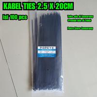 Gambar Kabel Tis 20cm Besar panjang Tali ikat isi 100 pcs Kabel ties Tali tie - Putih dari Putra Store Semarang undefined 2 Tokopedia
