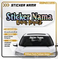 Gambar Stiker Nama Tulisan Warna Solid Dan Hologram Untuk Motor Mobil - 6X30, HOLOGRAM dari Rbn Store Sticker undefined 1 Tokopedia