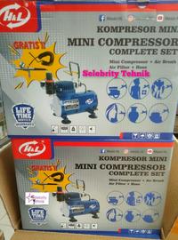 Gambar MINI KOMPRESOR SET AIRBRUSH - H&L MINI KOMPRESOR dari Selebrity Tehnik undefined 2 Tokopedia