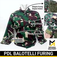Gambar Baju PDL Balotelli Furing Sleting Seragam Tentara Loreng TNI - EK3 dari Nayaka Military undefined 1 Tokopedia