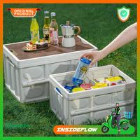 Gambar Storage Box Portable Kotak Makanan Camping Travel Outdoor Bagasi Mobil - Putih 30L  dari insideflow id undefined 1 Tokopedia