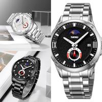 Gambar Jam Tangan pria skmei 9326 rantai moon phase original - AA dari Zakky OQINOSTORE undefined 1 Tokopedia