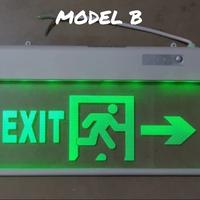 Gambar Lampu pintu keluar darurat emergency exit sign LED - Model B dari smartled kenari undefined 2 Tokopedia